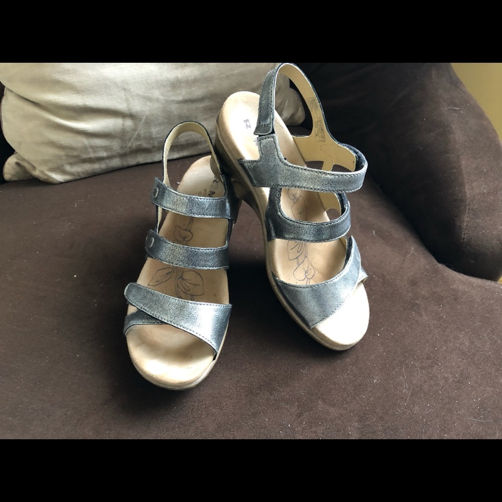 Silver sandals